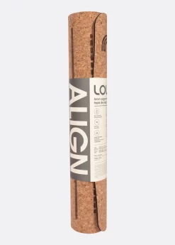 LOLE Yoga Mat Cork Alignment - Natural