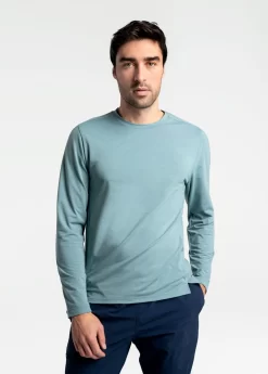LOLE Performance Wool Long Sleeve - Beryl Blue