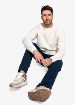 LOLE Easy Crew Neck Pullover - Cream -Urban Fit Shop LSM0199 W441 5 1900x scaled