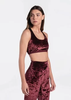 LOLE Burst Velvet Bra - Plum -Urban Fit Shop LSW4245 P708 3 1900x scaled