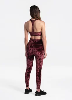 LOLE Burst Velvet Ankle Leggings - Plum -Urban Fit Shop LSW4246 P708 3 1900x scaled