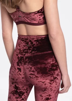 LOLE Burst Velvet Ankle Leggings - Plum -Urban Fit Shop LSW4246 P708 6 1900x scaled
