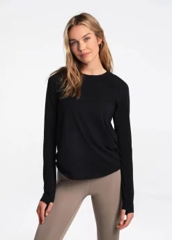 LOLE Performance Wool Long Sleeve - Black