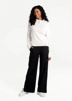 LOLE Vanier Funnel-neck Pullover Sweater - Gardenia -Urban Fit Shop LSW4289 W432 5 1900x scaled