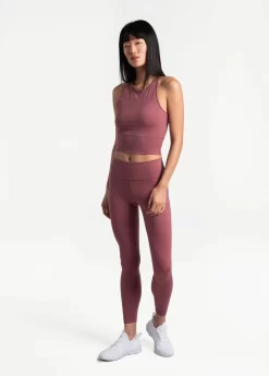 LOLE Comfort Stretch Crop Tank Top - Thistle -Urban Fit Shop LSW4311 P706 4 1900x scaled