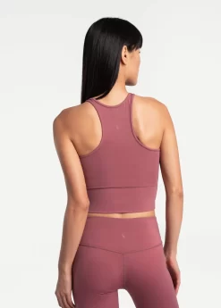 LOLE Comfort Stretch Crop Tank Top - Thistle -Urban Fit Shop LSW4311 P706 5 1900x scaled