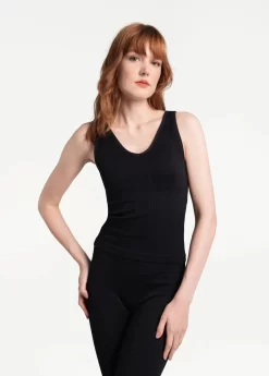 LOLE Asana V-Neck Tank Top - Black