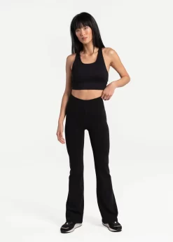 LOLE Organic Cotton Bootleg Pants - Black