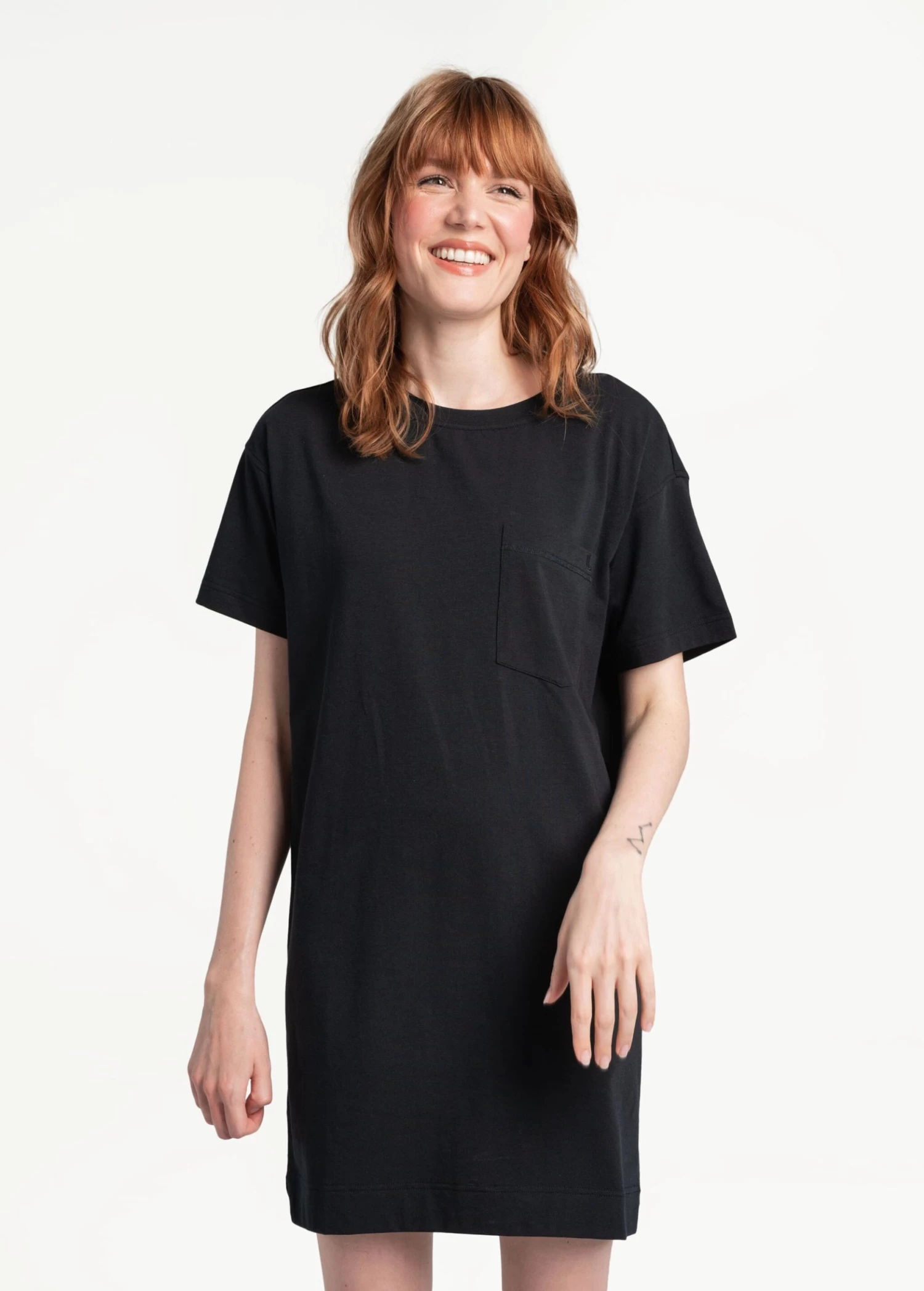 LOLE Effortless Cotton Dress - Black 3 LOLE Effortless Cotton Dress - Black - Image 3