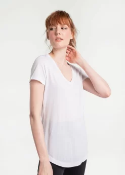 LOLE Everyday V-Neck Short Sleeve - White