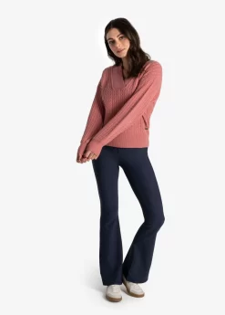 LOLE Camille V-Neck Sweater - Peony Heather -Urban Fit Shop LSW4354 K770 5 1900x scaled
