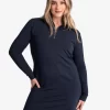 LOLE Traverse 1/2 Zip Dress - Outerspace Heather