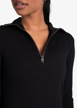 LOLE Traverse 1/2 Zip Dress - Black -Urban Fit Shop LSW4370 N415 6 1900x scaled