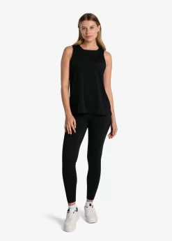 LOLE Performance Wool Moisture-wicking Tank Top - Black