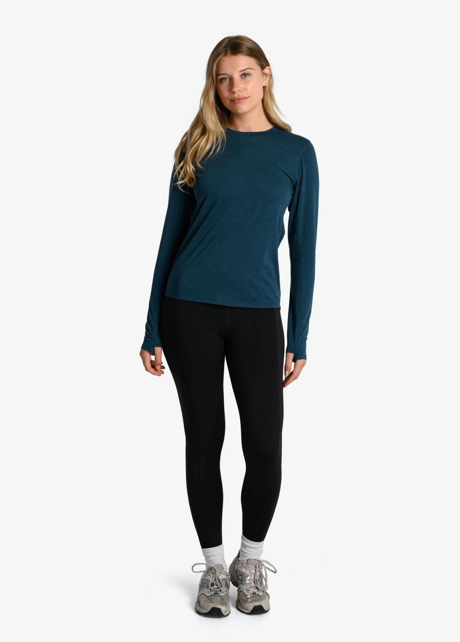 LOLE Performance Wool Moisture-wicking Long Sleeve - Fjord Blue 1 LOLE Performance Wool Moisture-wicking Long Sleeve - Fjord Blue