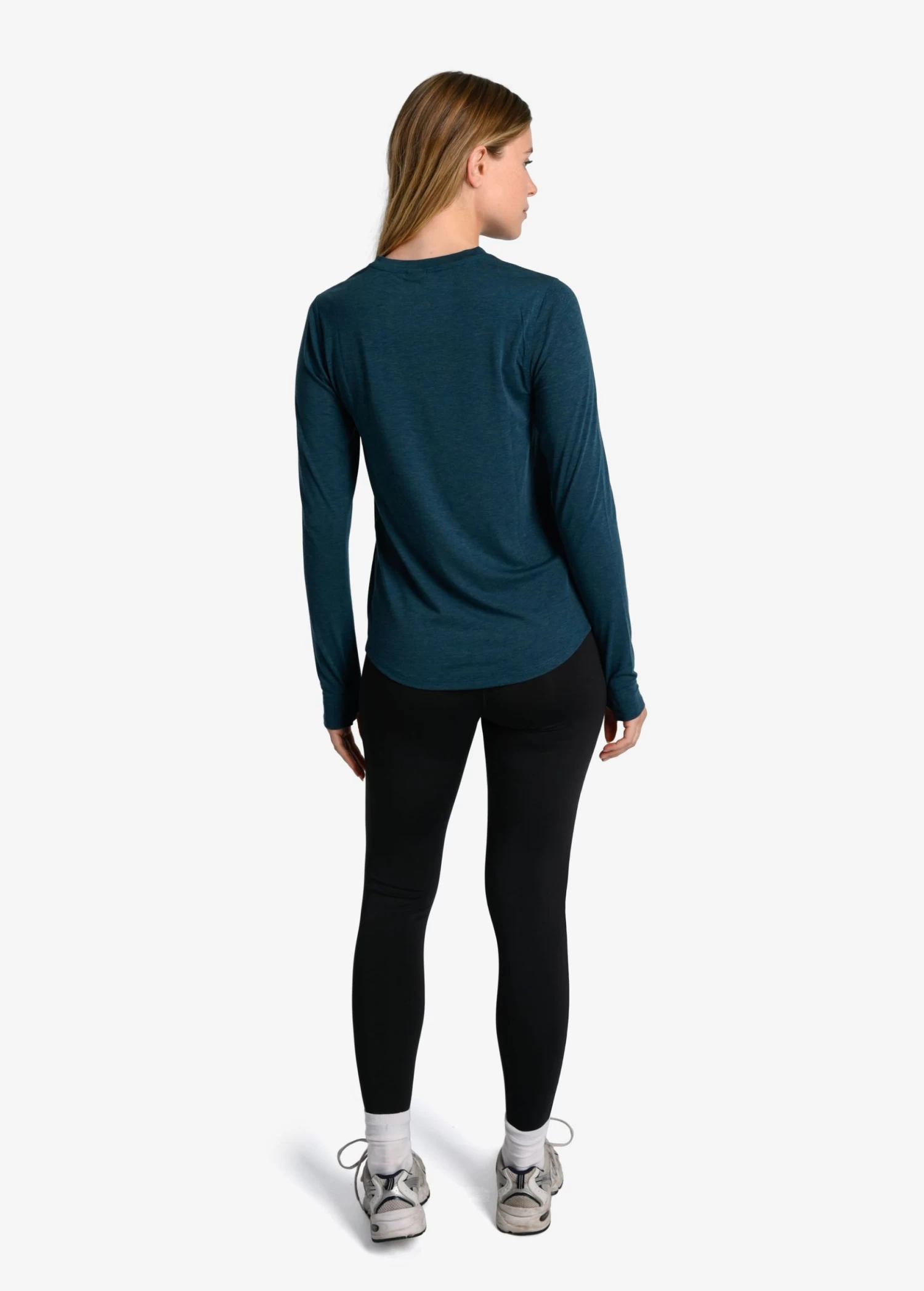 LOLE Performance Wool Moisture-wicking Long Sleeve - Fjord Blue 5 LOLE Performance Wool Moisture-wicking Long Sleeve - Fjord Blue - Image 5