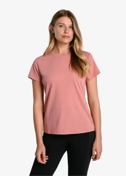 LOLE Performance Wool Moisture-wicking Short Sleeve - Peony