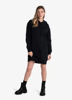 LOLE Easy Hoodie Oversized Dress - Black -Urban Fit Shop LSW4382 N415 4 1900x scaled