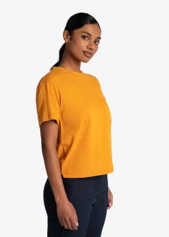 LOLE Effortless Cotton Tee - Inca Gold -Urban Fit Shop LSW4384 Y283 3 1900x scaled
