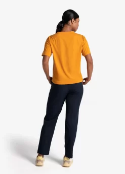 LOLE Effortless Cotton Tee - Inca Gold -Urban Fit Shop LSW4384 Y283 4 1900x scaled