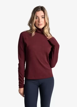 LOLE Traverse Turtle Neck Long Sleeve - Port Heather
