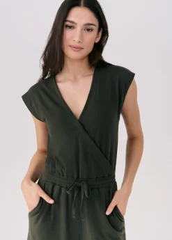 LOLE Effortless Wrap Jumpsuit - Olive 8 LOLE Effortless Wrap Jumpsuit - Olive -Urban Fit Shop LSW4425 BB03 4 1900x scaled
