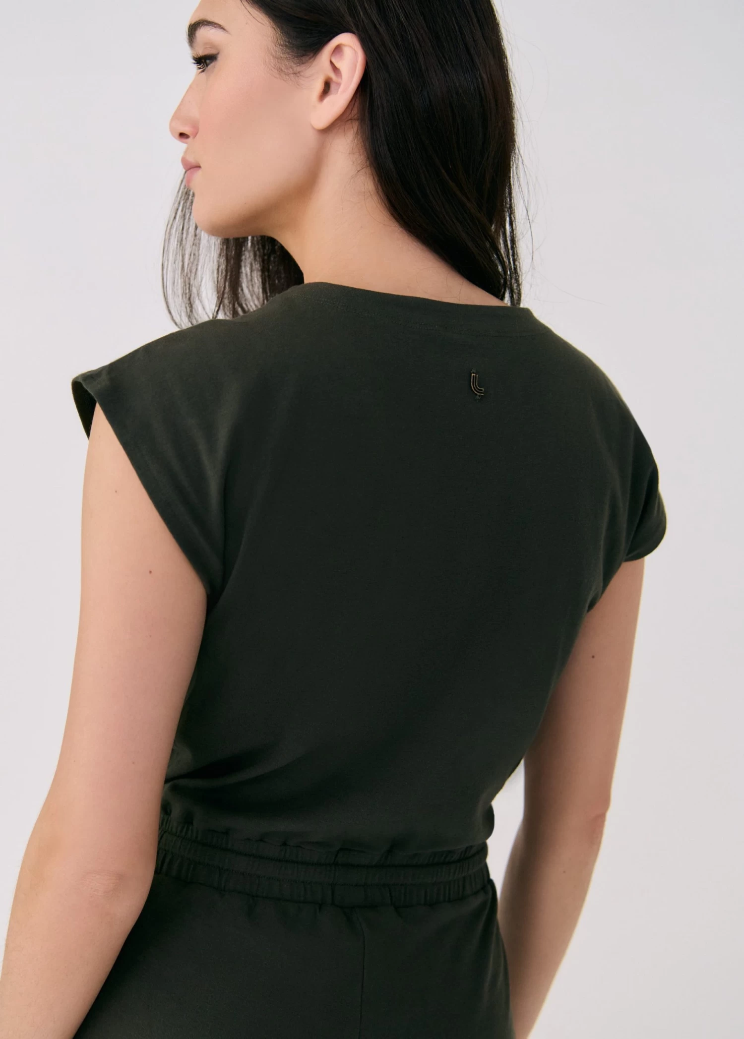 LOLE Effortless Wrap Jumpsuit - Olive 5 LOLE Effortless Wrap Jumpsuit - Olive - Image 5