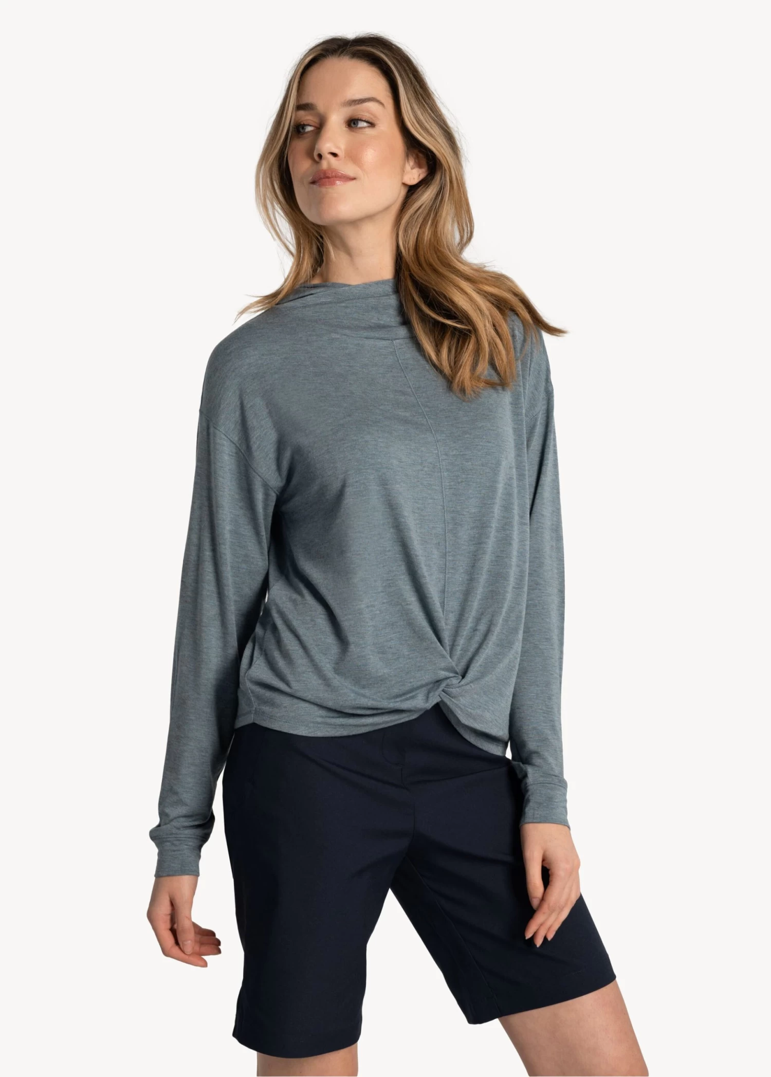 LOLE Elisia Long Sleeve - Ash Heather 2 LOLE Elisia Long Sleeve - Ash Heather - Image 2