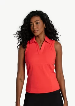 LOLE Step Up Polo Shirt - Cayenne
