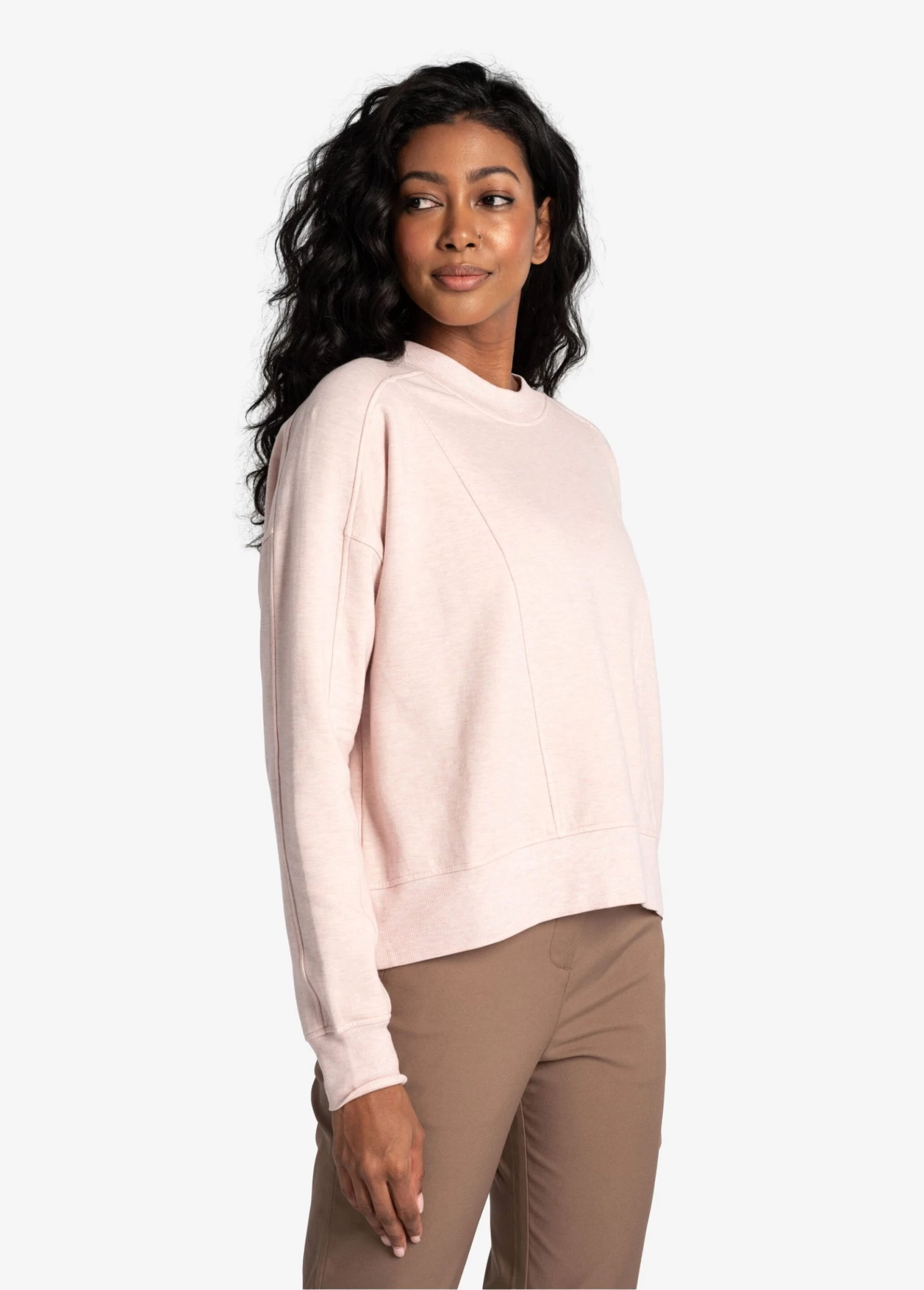 LOLE Chalet Long Sleeve Shirt - Ballerina Heather 1 LOLE Chalet Long Sleeve Shirt - Ballerina Heather