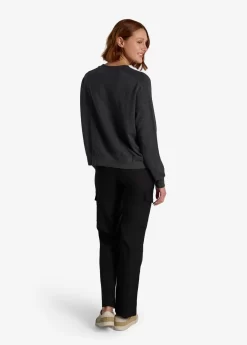 LOLE Chalet Long Sleeve Shirt - Black Heather -Urban Fit Shop LSW4453 N134 3 1900x scaled