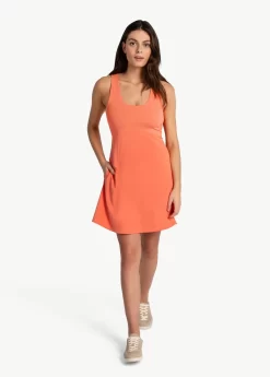 LOLE Momentum Sculpt Dress - Lychee 7 LOLE Momentum Sculpt Dress - Lychee -Urban Fit Shop LSW4477 K758 3 1900x scaled