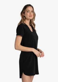 LOLE Olivie V-Neck Dress - Black