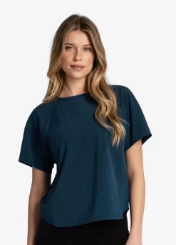 LOLE Olivie Short Sleeve Shirt - Fjord Blue