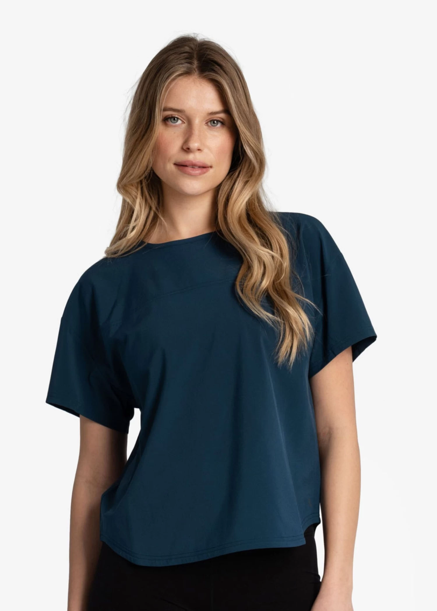 LOLE Olivie Short Sleeve Shirt - Fjord Blue 1 LOLE Olivie Short Sleeve Shirt - Fjord Blue
