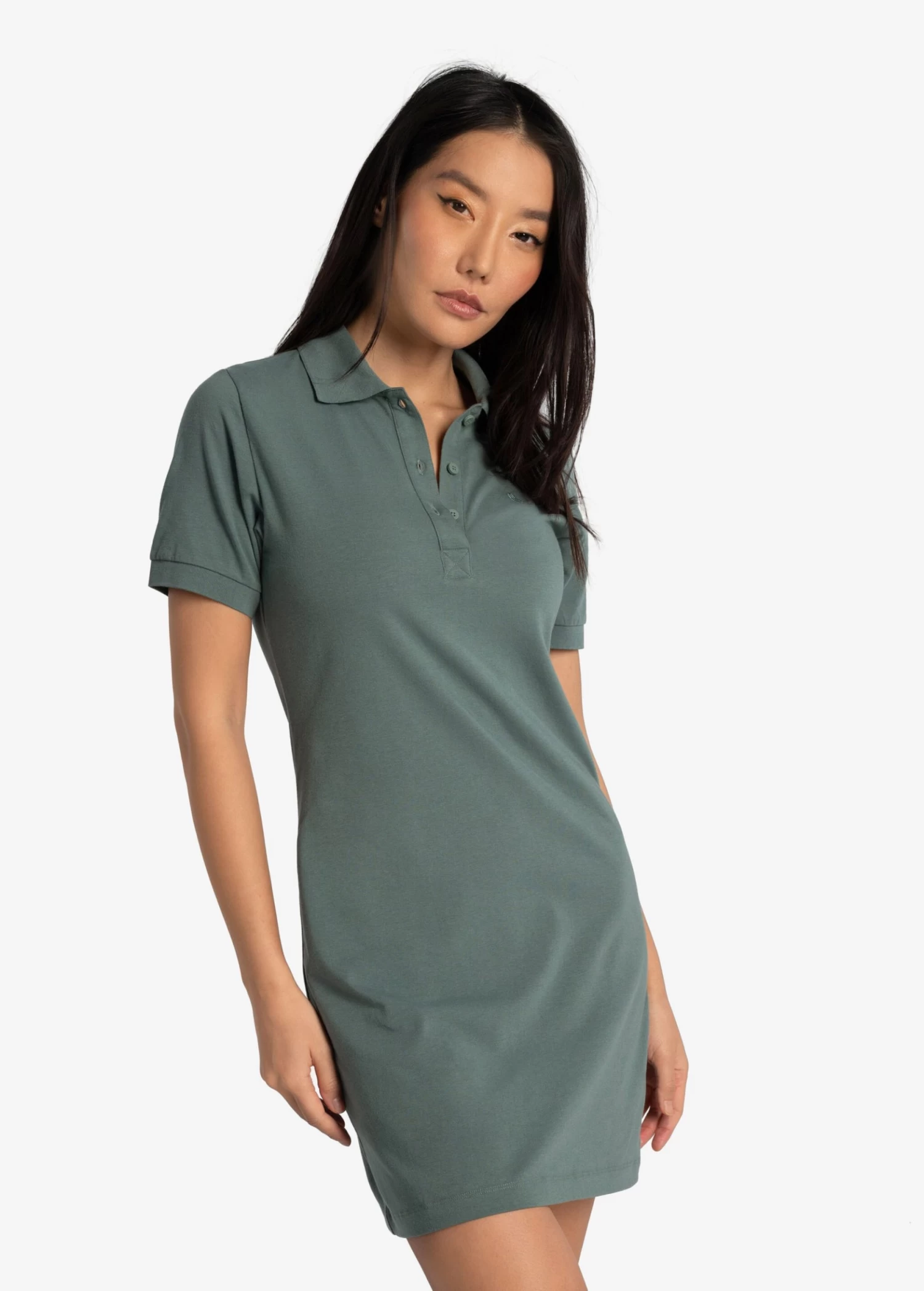 LOLE Effortless Polo Dress - Marlin Blue 4 LOLE Effortless Polo Dress - Marlin Blue - Image 4