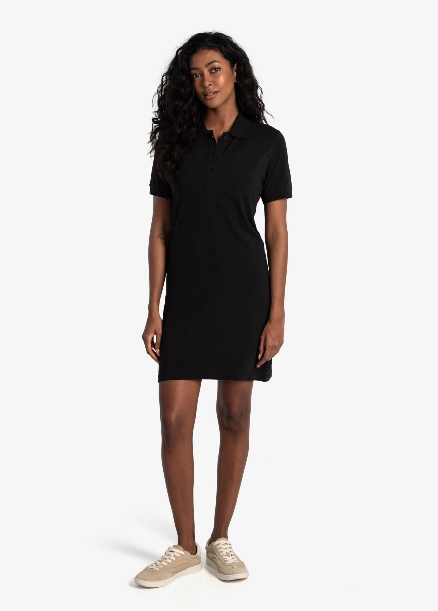 LOLE Effortless Polo Dress - Black 5 LOLE Effortless Polo Dress - Black - Image 5