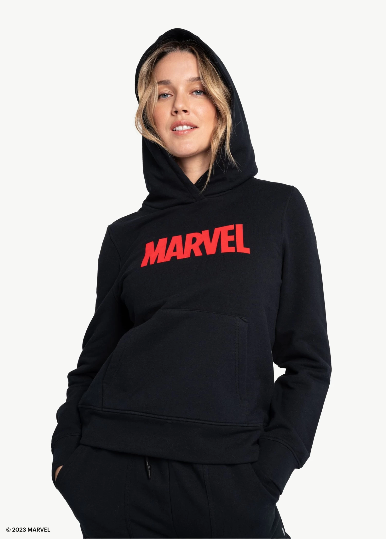 LOLE Easy Fleece Hoodie - Marvel Black Icone 2 LOLE Easy Fleece Hoodie - Marvel Black Icone - Image 2