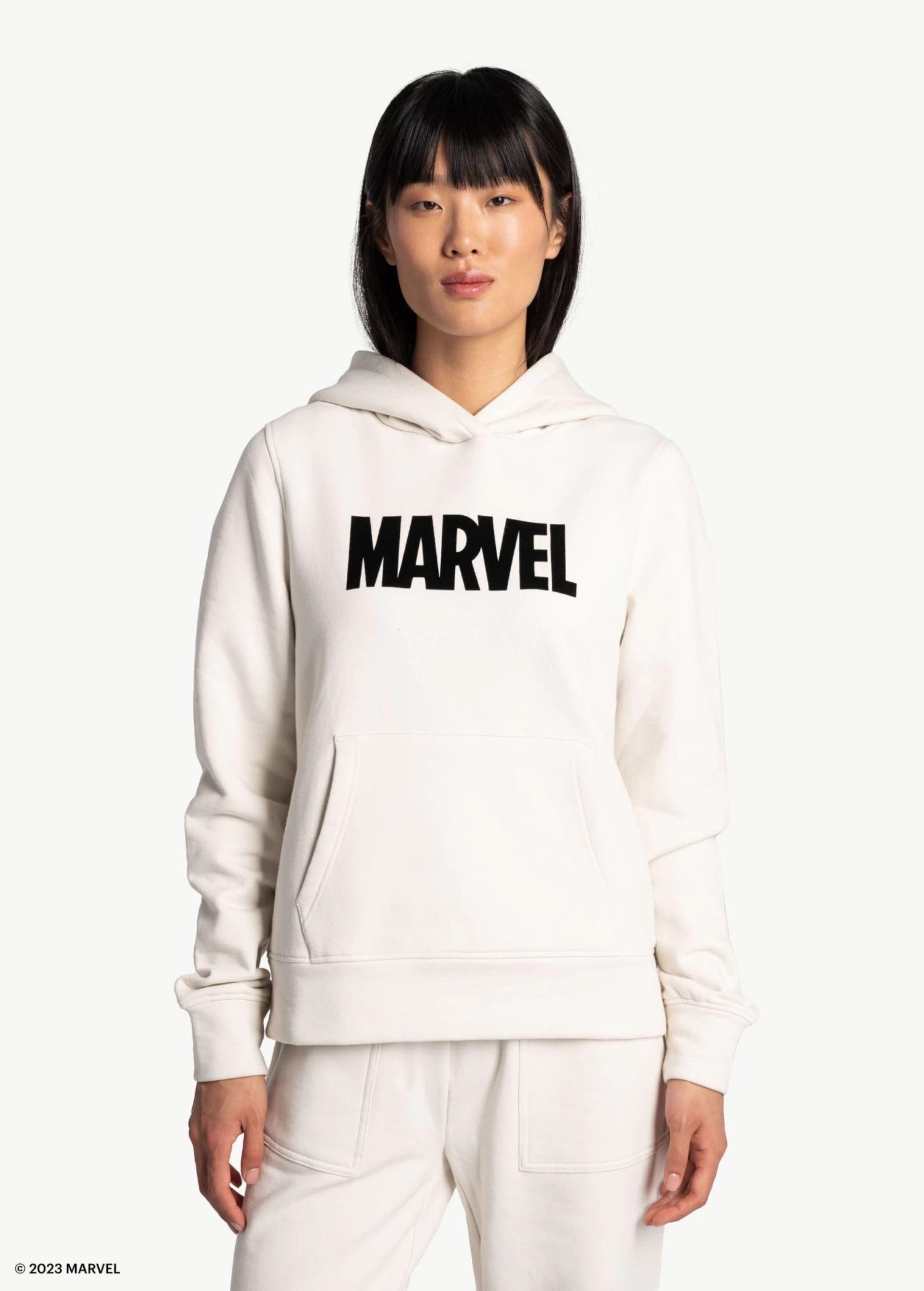 LOLE Easy Fleece Hoodie - Marvel Cream Icone 1 LOLE Easy Fleece Hoodie - Marvel Cream Icone