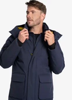 LOLE Elias Long Down Parka - Navy -Urban Fit Shop LUM0047 BB09 3 1900x scaled