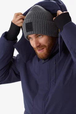 LOLE Elias Long Down Parka - Navy -Urban Fit Shop LUM0047 BB09 4 1900x scaled