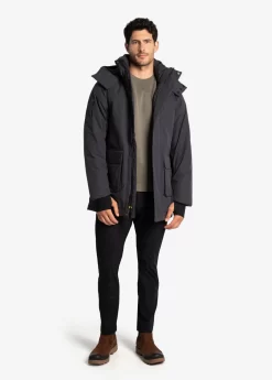 LOLE Elias Long Down Parka - Slate
