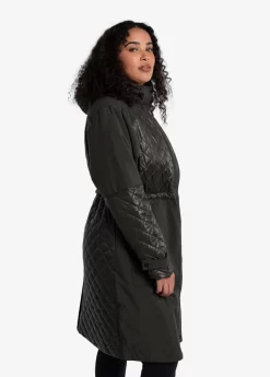 LOLE Avery Oversized Insulated Jacket - Olive -Urban Fit Shop LUW0846 BB03 4 1900x scaled