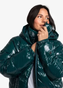 LOLE Everly Down Jacket - Emerald -Urban Fit Shop LUW0848 V776 7 1900x scaled