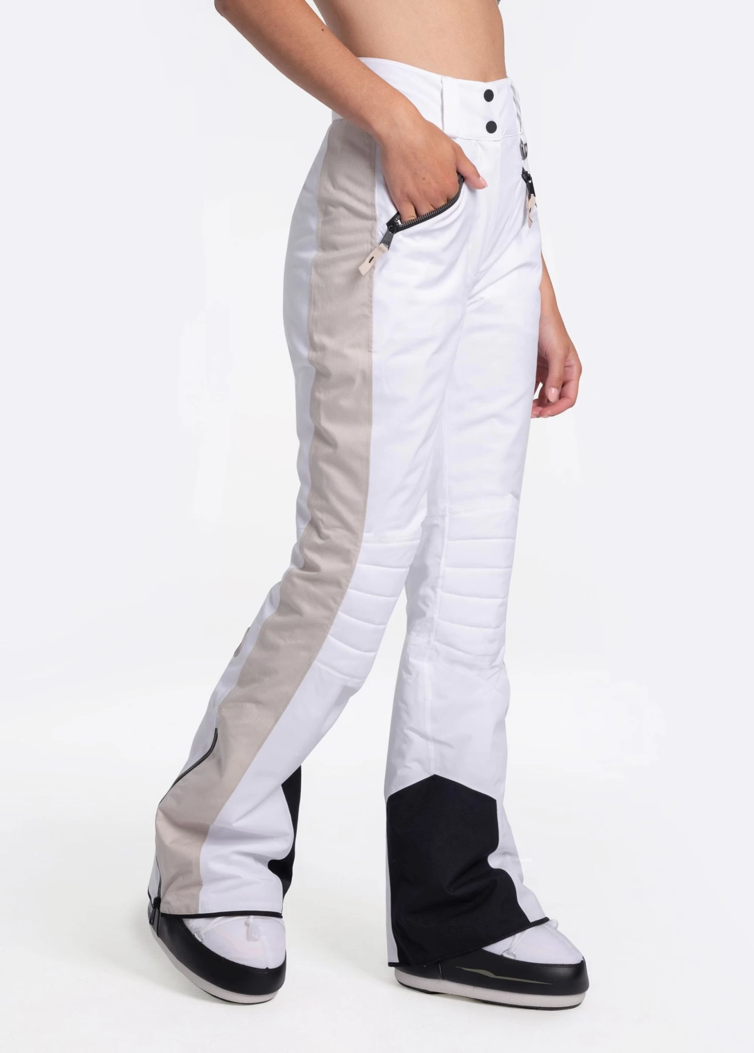 LOLE Mont Tremblant Insulated Snow Pants - White 4 LOLE Mont Tremblant Insulated Snow Pants - White - Image 4