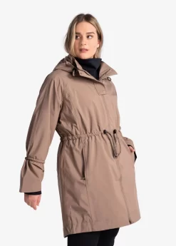 LOLE Piper Oversized Rain Jacket - Fossil