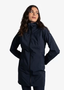 LOLE Element Long Rain Jacket - Outerspace -Urban Fit Shop LUW0871 B773 3 1900x scaled