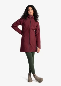 LOLE Element Long Rain Jacket - Port -Urban Fit Shop LUW0871 R422 5 1900x scaled