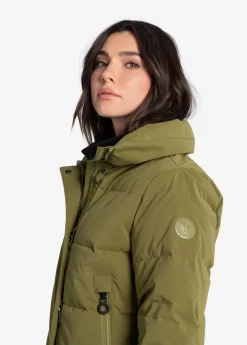 LOLE Après Down Winter Jacket - Tarragon -Urban Fit Shop LUW0884 V794 8 1900x scaled
