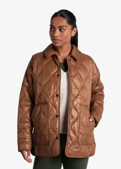 LOLE The Shacket Oversized Jacket - Black Walnut